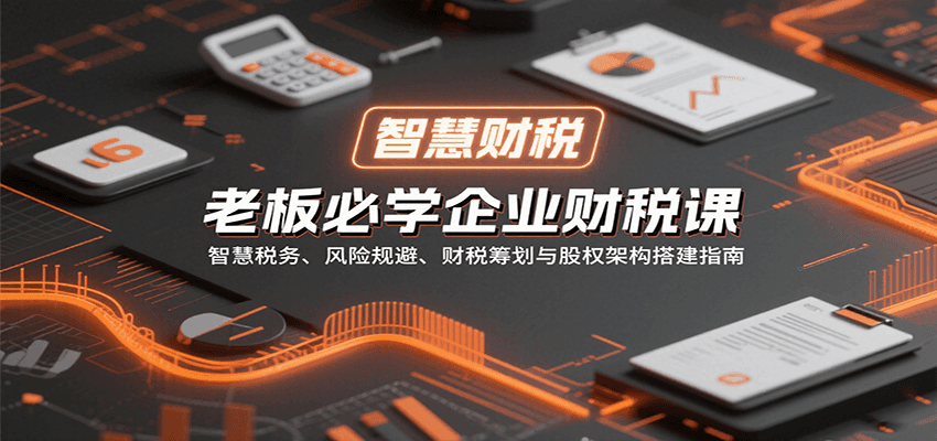 老板必学企业财税课：智慧税务、风险规避、财税筹划与股权架构搭建指南-千寻创业网