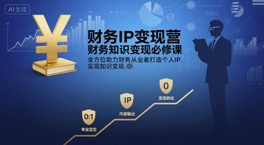 财务IP变现营，财务知识变现必修课，全方位助力财务从业者打造个人IP，实现知识变现-千寻创业网