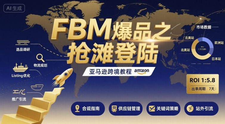 FBM爆品之抢滩登陆-亚马逊跨境教程-千寻创业网