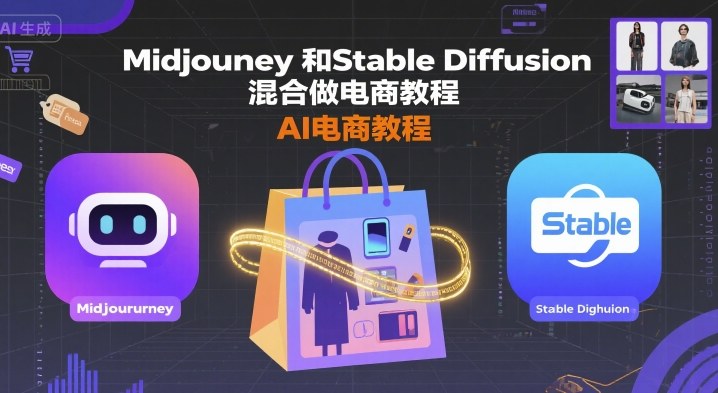 Midjourney和Stable Diffusion混合做电商教程-ai电商教程-千寻创业网