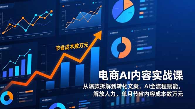 （17061期）电商AI内容实战课，从爆款拆解到转化文案，AI全流程赋能，解放人力，单月节省内容成本数万元-千寻创业网