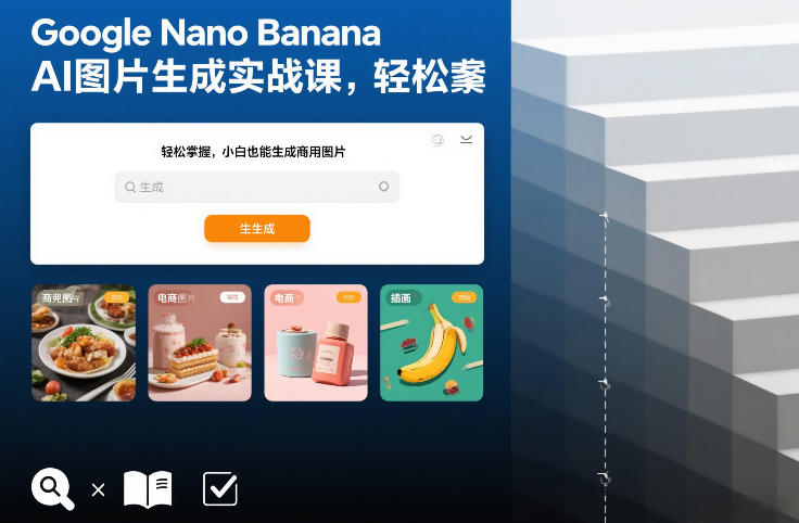 Google Nano Banana AI图片生成实战课，轻松掌握，小白也能生成商用图片-千寻创业网