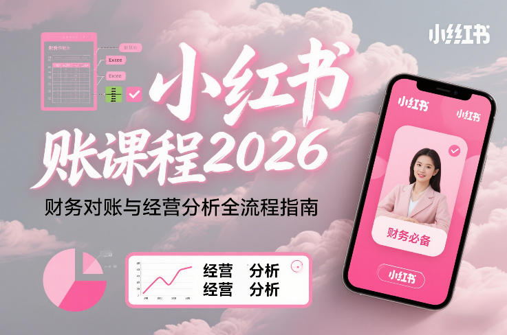 小红书对账课程2026，财务对账与经营分析全流程指南-千寻创业网