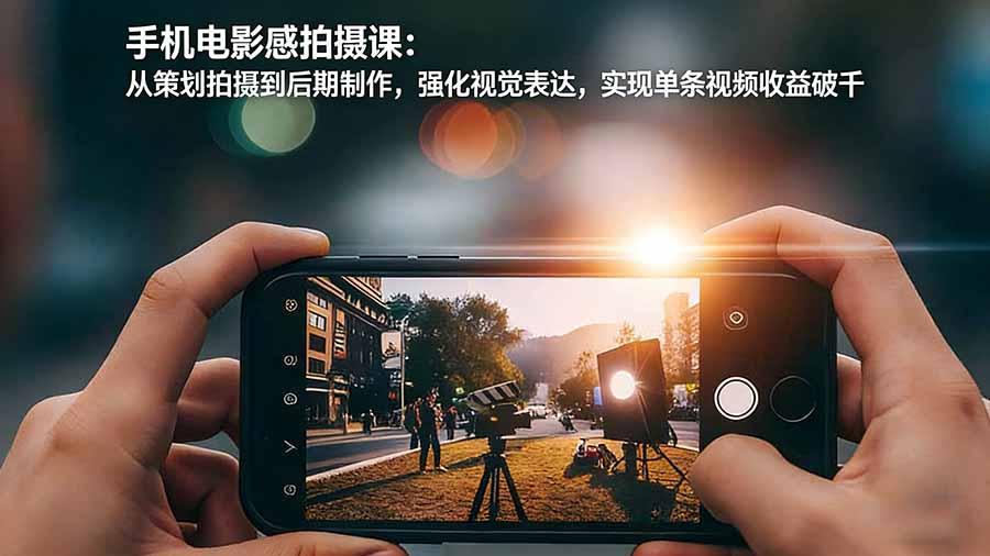 （17273期）手机电影感拍摄课：从策划拍摄到后期制作，强化视觉表达，实现单条视频收益破千-千寻创业网