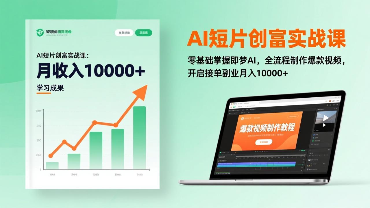 （17236期）AI短片创富实战课：零基础掌握即梦AI，全流程制作爆款视频，开启接单副业月入10000+(更新)-千寻创业网