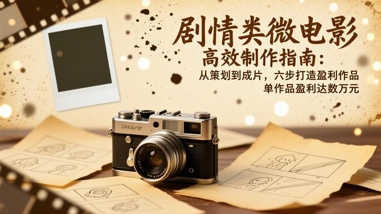 （17086期）剧情类微电影高效制作指南：从策划到成片，六步打造盈利作品，单作品盈利达数万元-千寻创业网