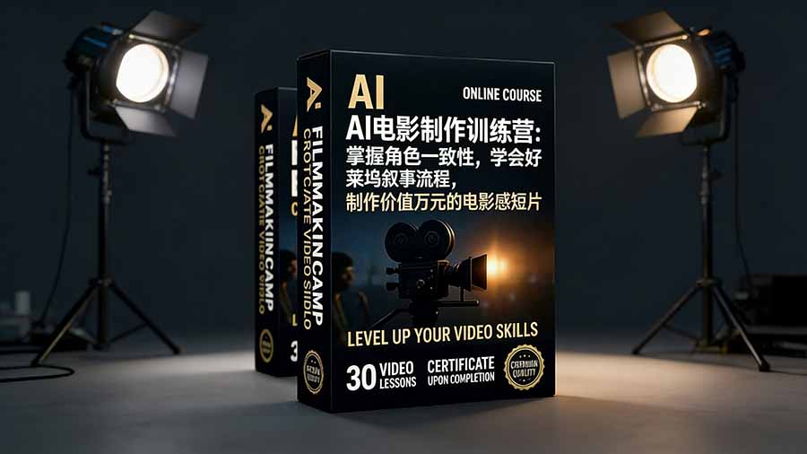 （17223期）AI电影制作训练营：掌握角色一致性，学会好莱坞叙事流程，制作价值万元的电影感短片-千寻创业网