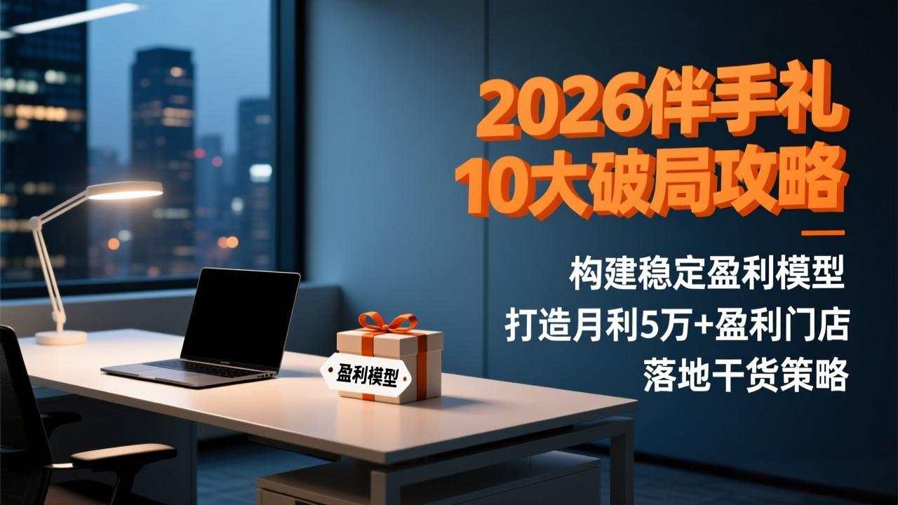 (17191期)2026伴手礼10大破局攻略:构建稳定盈利模型,打造月利5万+盈利门店,落地干货策略-千寻创业网