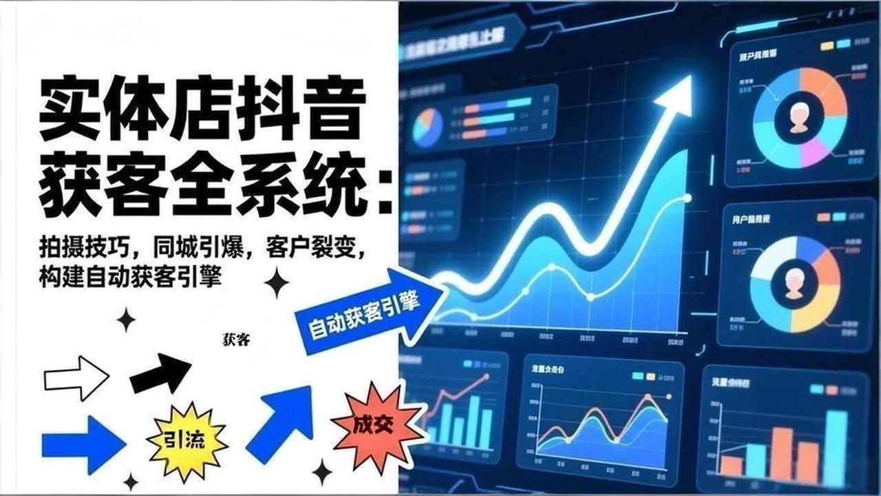 （17090期）2026实体店抖音获客全系统：拍摄技巧，同城引爆，客户裂变，构建自动获客引擎-千寻创业网