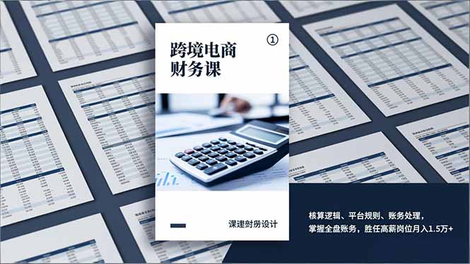 （17036期）跨境电商财务课，核算逻辑、平台规则、账务处理，掌握全盘账务，胜任高薪岗位月入1.5万+-千寻创业网