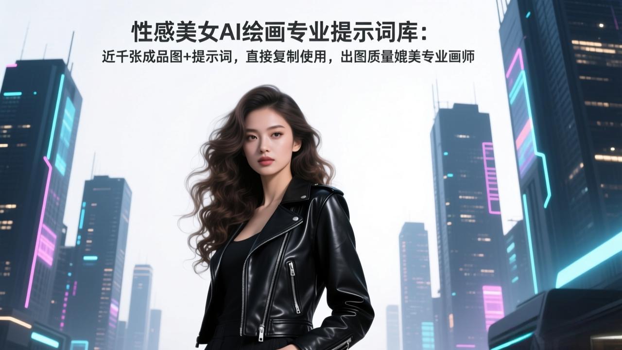（17262期）性感美女AI绘画专业提示词库：近千张成品图+提示词，直接复制使用，出图质量媲美专业画师-千寻创业网