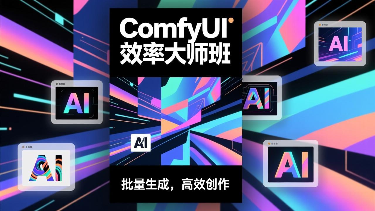 （17107期）ComfyUI效率大师班：工作流搭建，批量生成，将个人AI出图效率提升5-10倍，月接单收入1-3万-千寻创业网