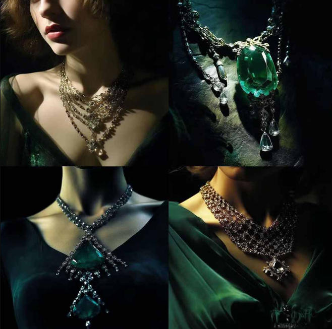 图片[3]-460+专业Midjourney珠宝摄影AI提示词戒指，项链-耳环-手链-宝石等，立即开始创作珠宝艺术-千寻创业网