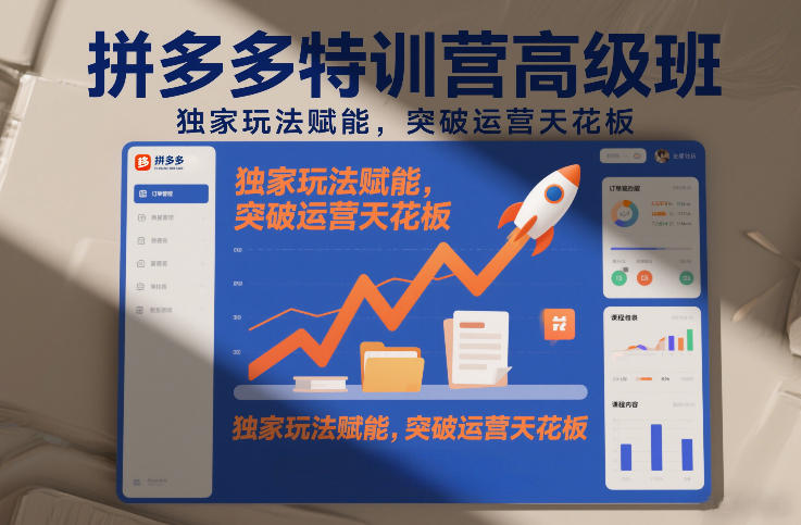 拼多多特训营高阶班,独家玩法赋能,突破运营天花板(更新26年1月)-千寻创业网