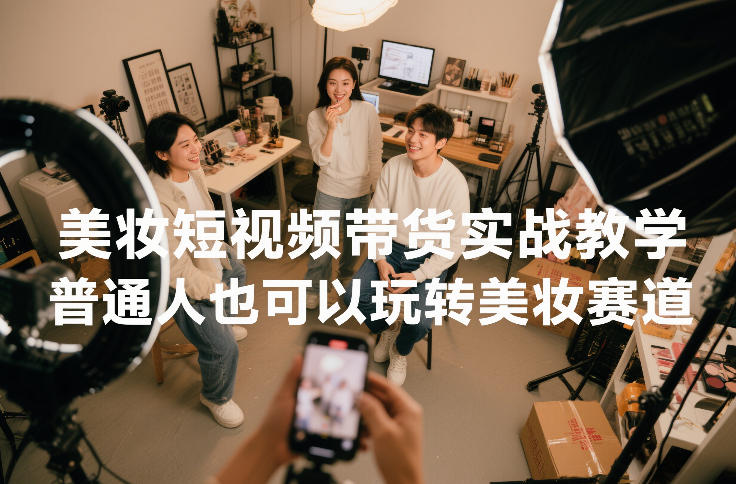 美妆短视频带货实战教学，普通人也可以玩转美妆赛道-千寻创业网