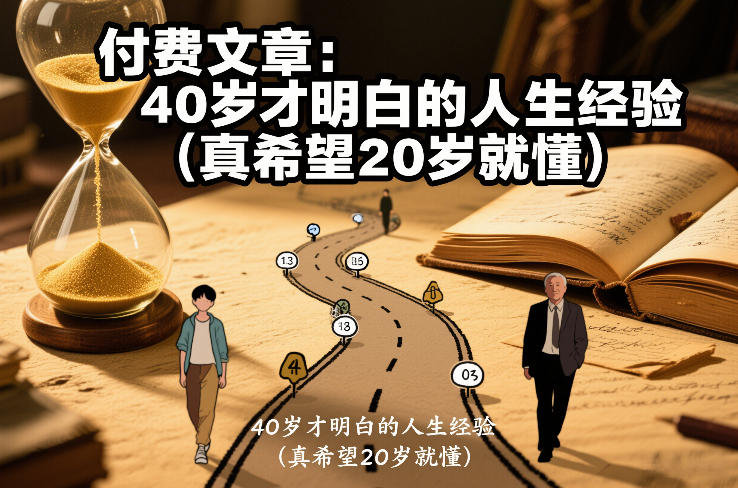 付费文章：40岁才明白的人生经验（真希望20岁就懂）-千寻创业网