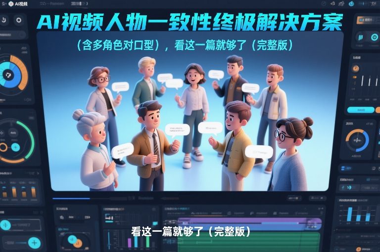 AI视频人物一致性终极解决方案（含多角色对口型），看这一篇就够了（完整版）-千寻创业网