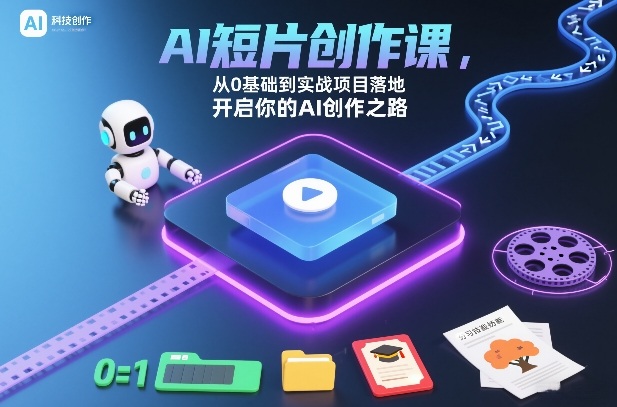 AI短片创作课，从0基础到实战项目落地，开启你的AI创作之路-千寻创业网