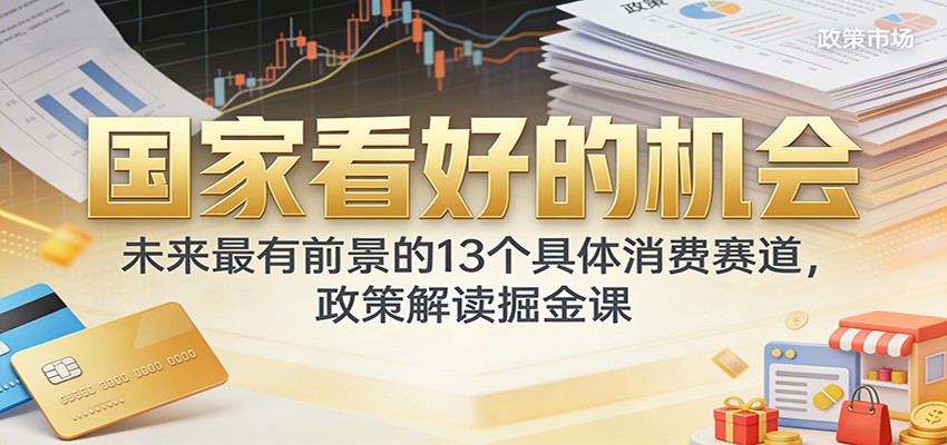 公众号付费文章：国家看好的机会，未来最有前景的13个具体消费赛道，政策解读掘金课-千寻创业网