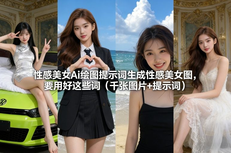 性感美女Ai绘图提示词生成性感美女图，要用好这些词（千张图片+提示词）-千寻创业网