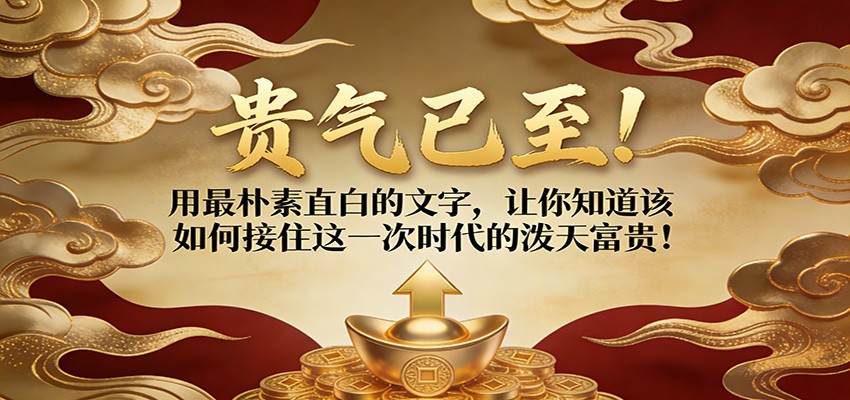 付费文章：贵气已至！用最朴素直白的文字，让你知道该如何接住这一次时代的泼天富贵！-千寻创业网