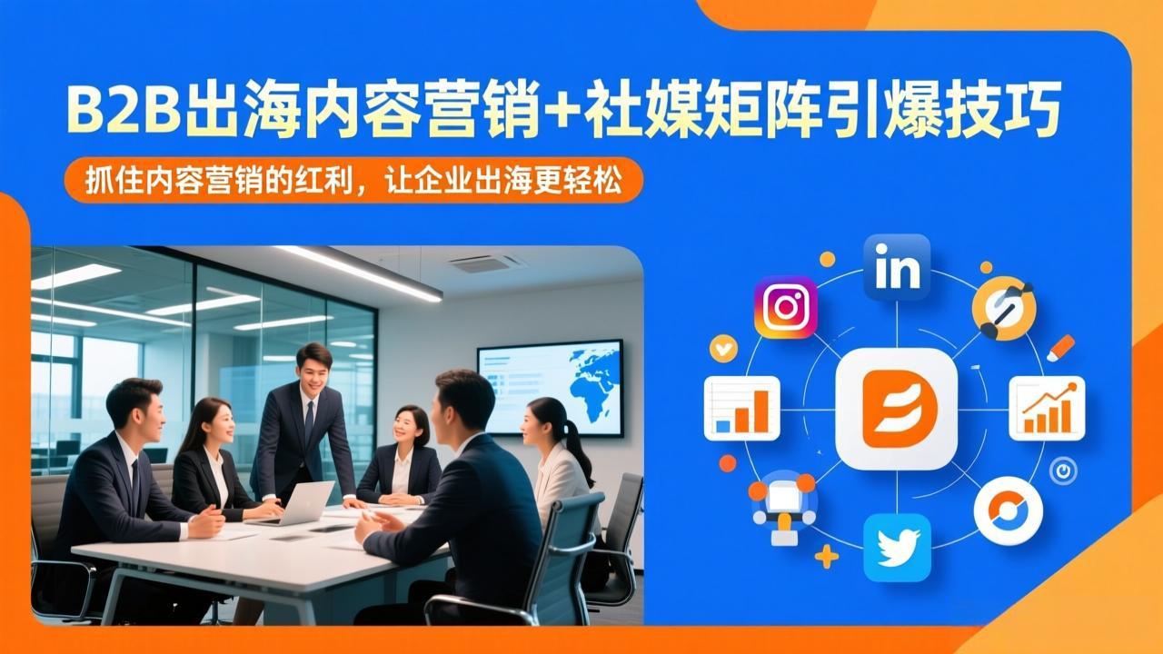 （17470期）B2B出海内容营销+社媒矩阵引爆技巧：抓住内容营销的红利，让企业出海更轻松-千寻创业网