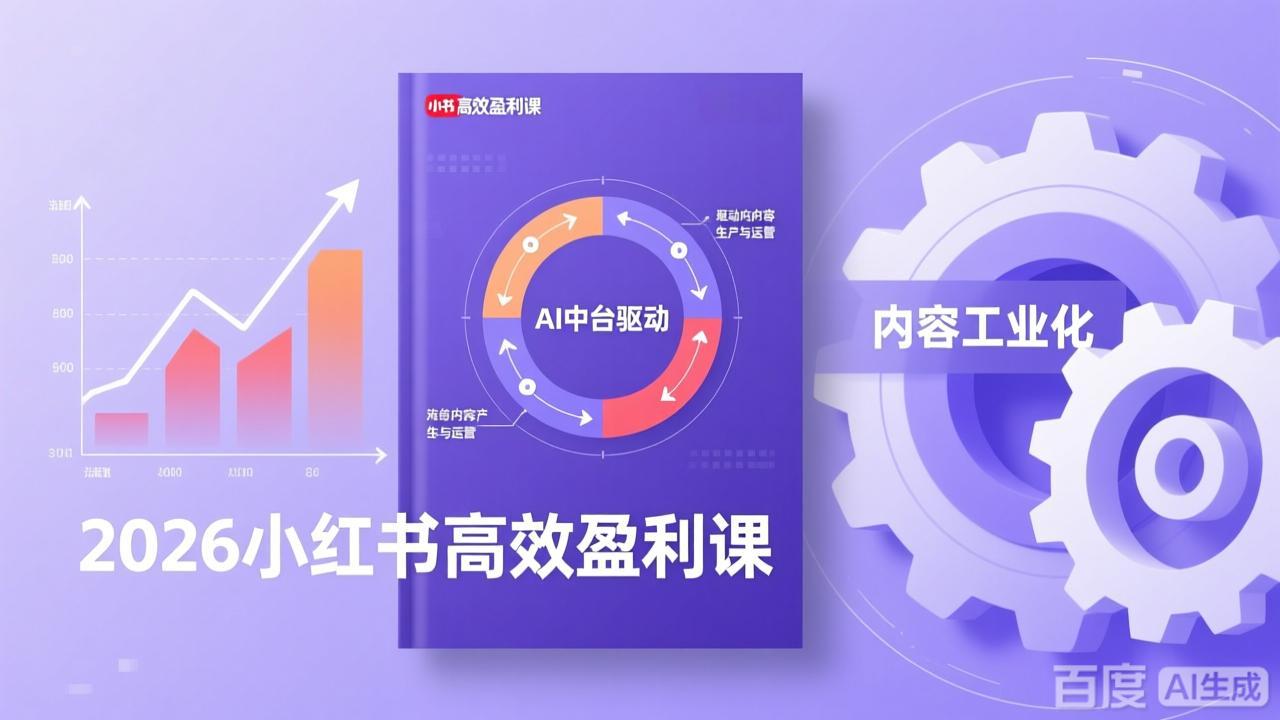 （17291期）2026小红书高效盈利课，流量双引擎+内容工业化+AI中台驱动，构建可复制的千万级营收模型-千寻创业网