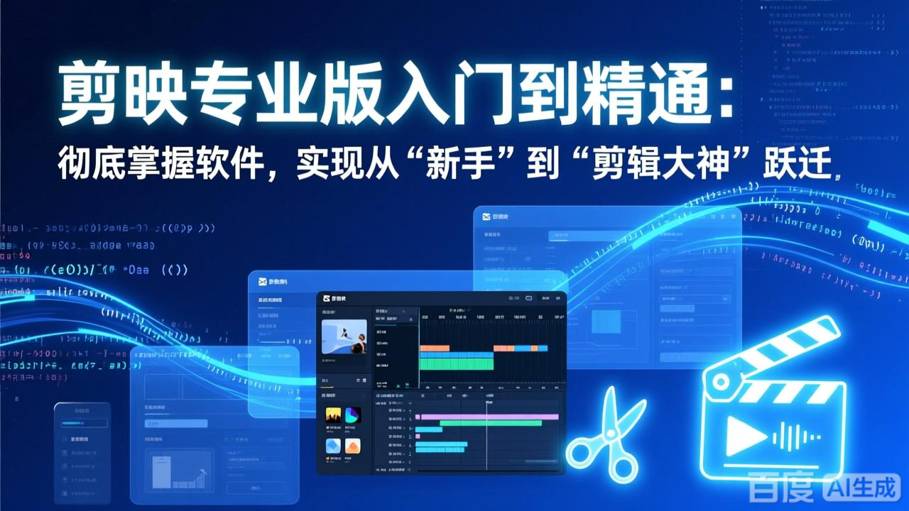 （17321期）剪映专业版入门到精通：彻底掌握软件，实现从“新手”到“剪辑大神”跃迁-千寻创业网