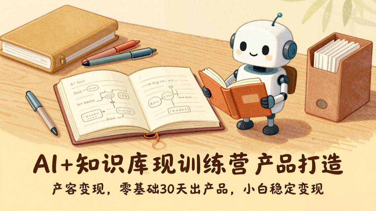 （17323期）AI+知识库变现训练营，产品打造、内容创作、全平台变现，零基础30天出产品，小白稳定变现-千寻创业网