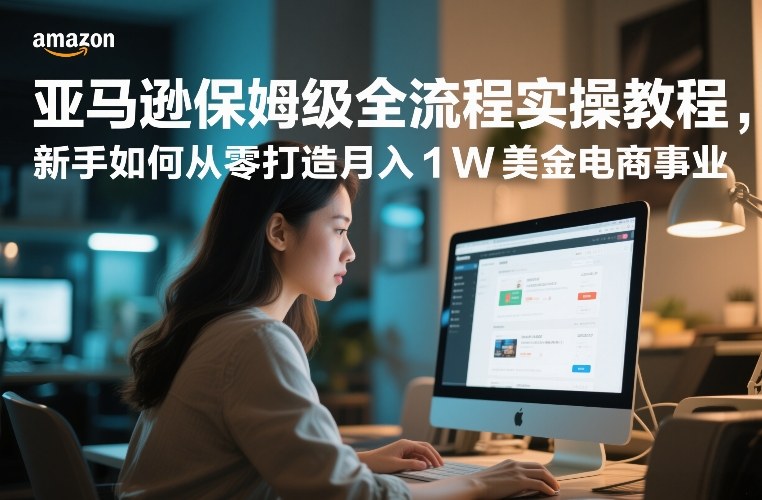 亚马逊保姆级全流程实操教程，新手如何从零打造月入1W美金电商事业-千寻创业网