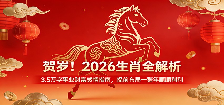 贺岁！2026生肖全解析，3.5万字事业财富感情指南，提前布局一整年顺顺利利-千寻创业网
