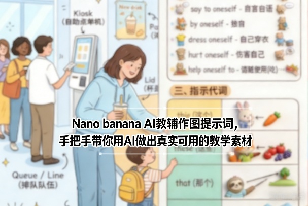 Nano banana AI教辅作图提示词，手把手带你用AI做出真实可用的教学素材-千寻创业网