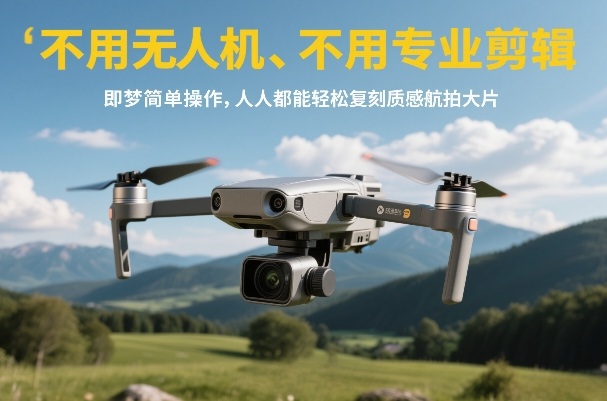 不用无人机、不用专业剪辑，即梦简单操作，人人都能轻松复刻质感航拍大片-千寻创业网
