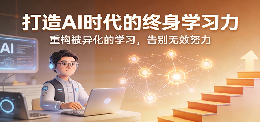 打造AI时代的终身学习力：重构被异化的学习，告别无效努力-千寻创业网
