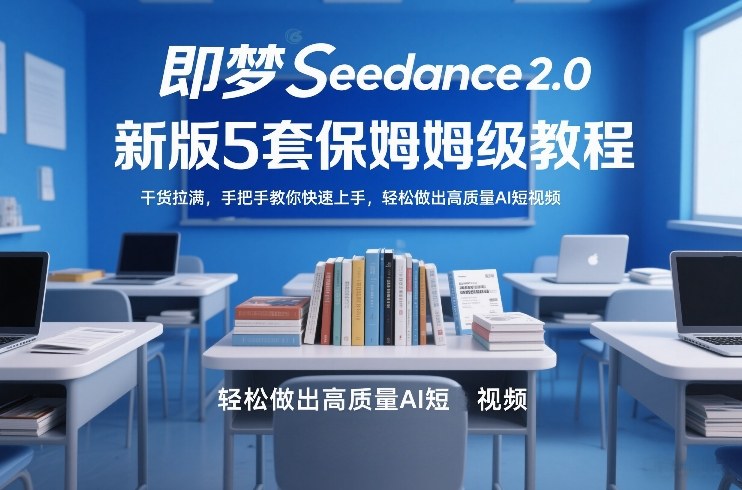即梦Seedance2.0新版5套保姆级教程，干货拉满，手把手教你快速上手，轻松做出高质量AI短视频-千寻创业网