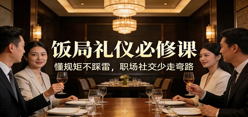公众号收费文章:《饭局礼仪必修课:懂规矩不踩雷,职场社交少走弯路》-千寻创业网