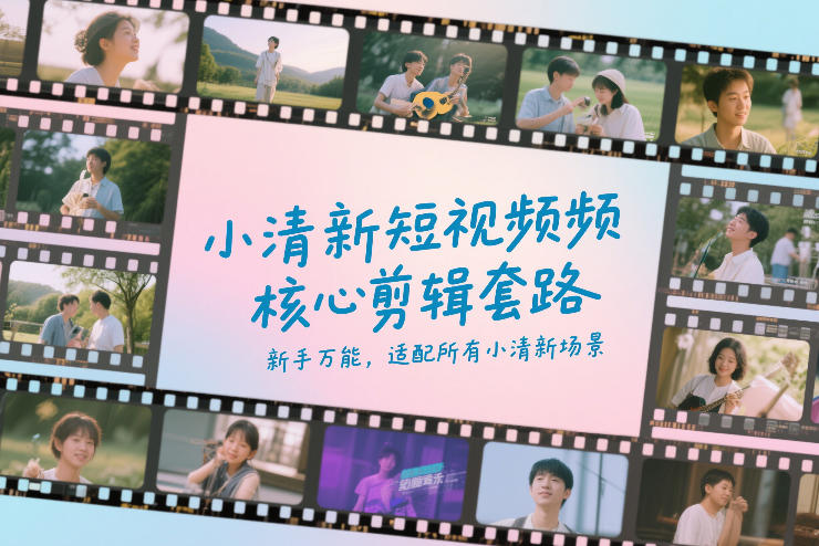 小清新短视频核心剪辑套路，新手万能，适配所有小清新场景-千寻创业网