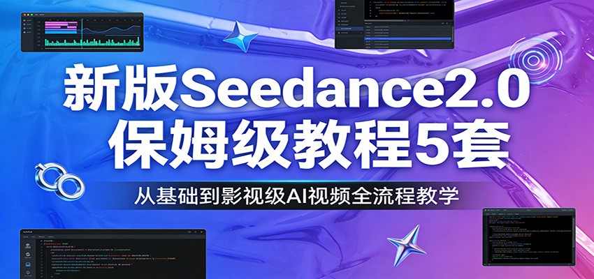新版Seedance2.0保姆级教程5套：从基础到影视级AI视频全流程教学-千寻创业网