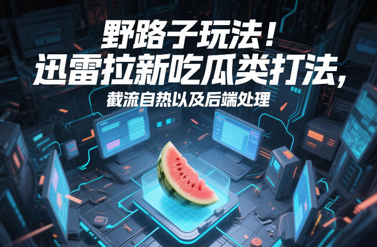 野路子玩法！迅雷拉新吃瓜类打法，截流自热以及后端处理-千寻创业网