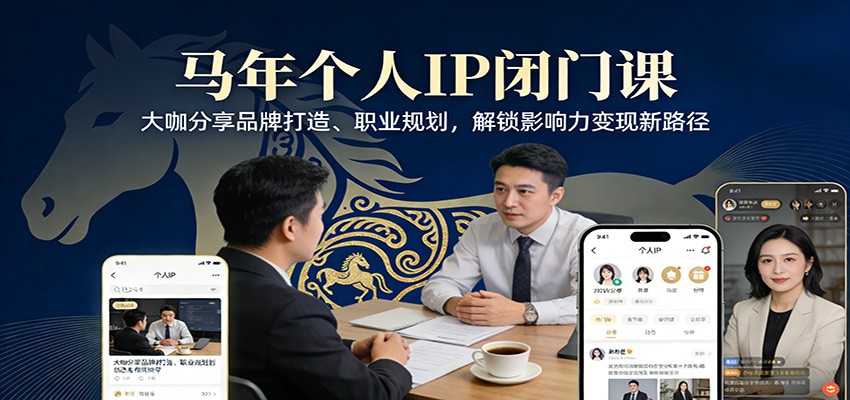 马年个人IP闭门课,大咖分享品牌打造、职业规划,解锁影响力变现新路径-千寻创业网