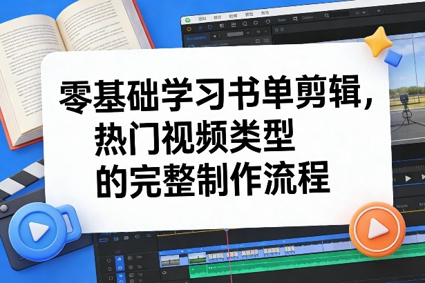 零基础学习书单剪辑，热门视频类型的完整制作流程（更新2026）-千寻创业网