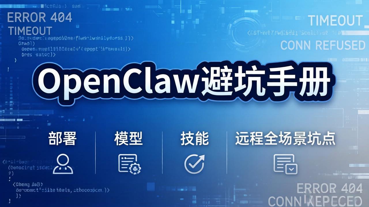 （17671期）OpenClaw避坑手册：部署+模型+技能+远程全场景坑点，一次性给你说全，少走弯路-千寻创业网