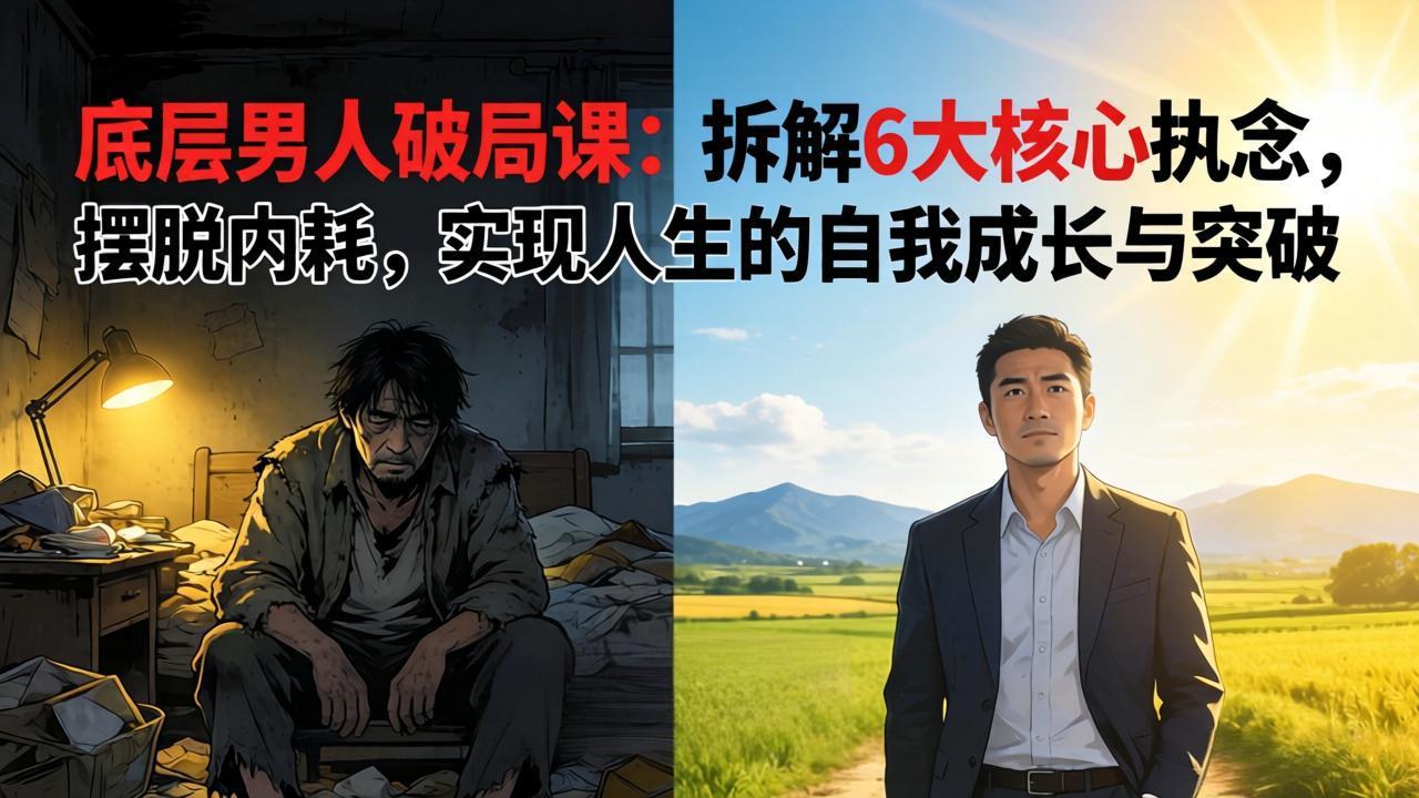 （17747期）付费文章：底层男人破局课：拆解 6 大核心执念，摆脱内耗，实现人生的自我成长与突破-千寻创业网