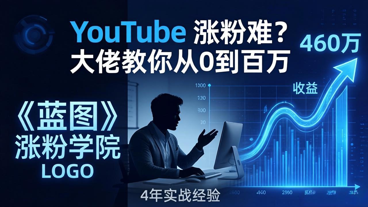 （17836期）YouTube 涨粉难？《蓝图涨粉学院》：4 年赚 460 万的大佬教策略，从0到百万有路径！-千寻创业网