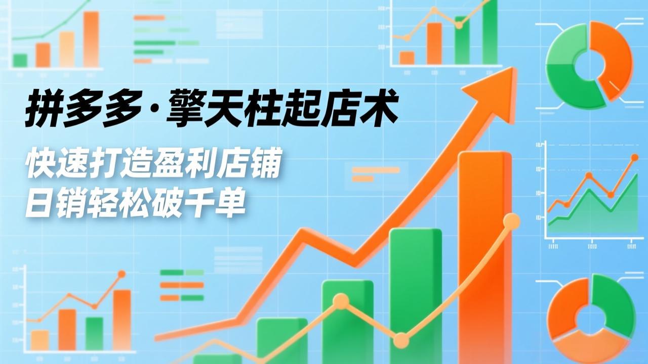 （17715期）拼多多·擎天柱起店术3.0(更新)，爆流布局、利润起飞、不断流，快速打造盈利店铺，日销破千单-千寻创业网