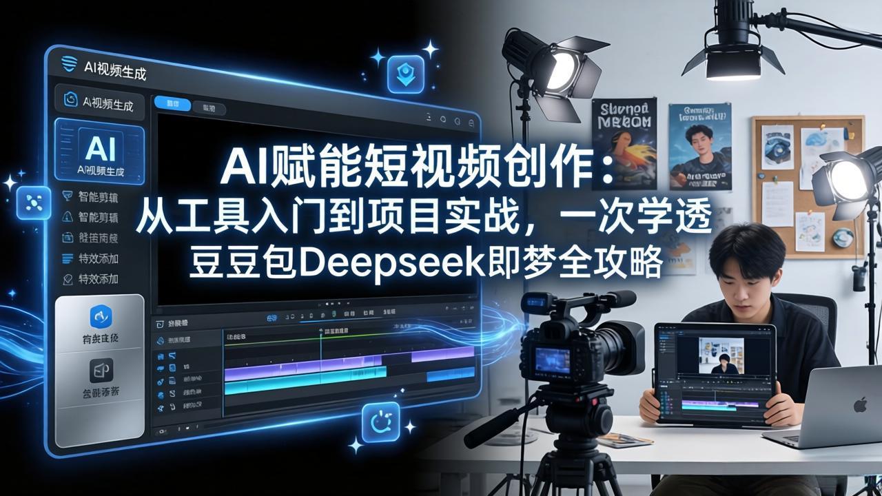 （17762期）AI赋能短视频创作：从工具入门到项目实战，一次学透豆包Deepseek即梦全攻略-千寻创业网