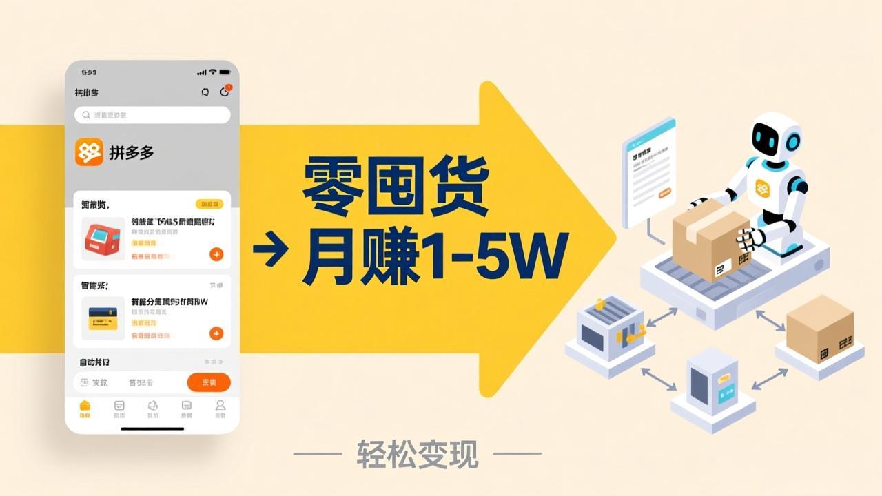 （17490期）不用囤货不用跑单！拼多多虚拟玩法，机器人管理发货和客服，帮你月赚 1-5W-千寻创业网