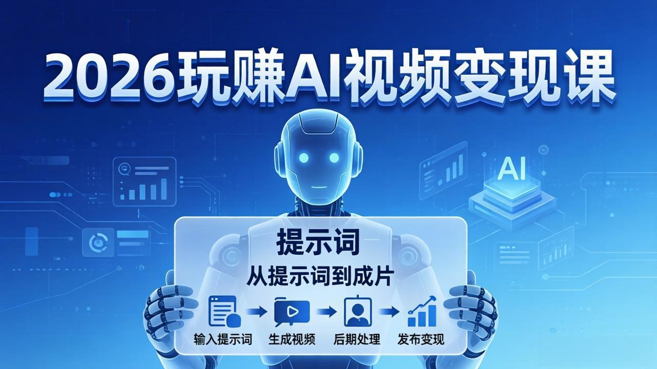 （17827期）2026玩赚AI视频变现课：掌握 AI 视频全流程技能，从提示词到成片高效产出-千寻创业网