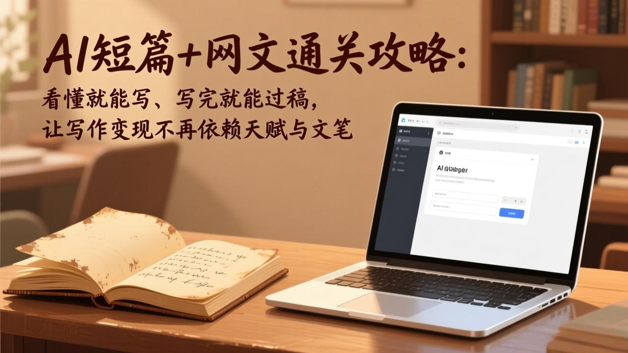 （17515期）AI短篇+网文通关攻略：看懂就能写、写完就能过稿，让写作变现不再依赖天赋与文笔-千寻创业网