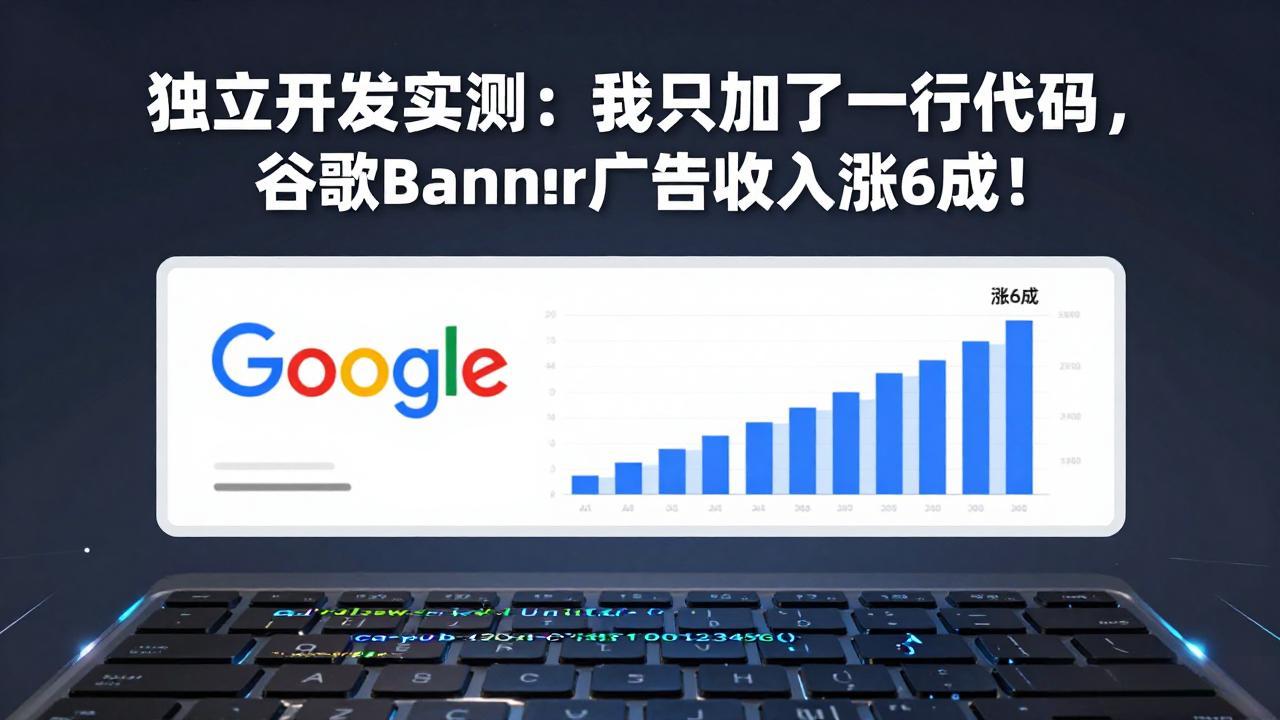 （17574期）付费文章：独立开发实测：我只加了一行代码，谷歌Banner广告收入涨6成！-千寻创业网